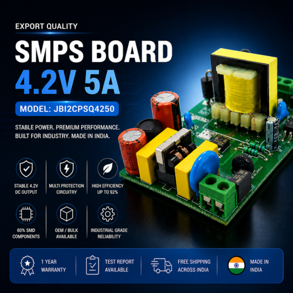 4.2V 5A SMPS board premium industrial DC power supply module made in India