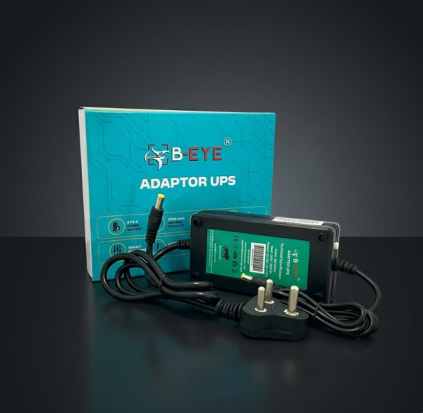 12V 2A Adapter UPS for WiFi router, CCTV camera, and networking devices with battery backup.