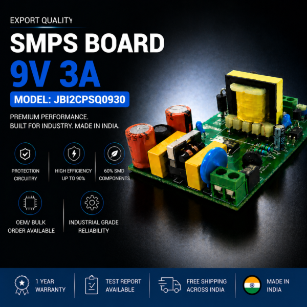 SMPS Board 9V 3A Export Quality JBI2CPSQ0930 premium industrial DC power supply module made in India