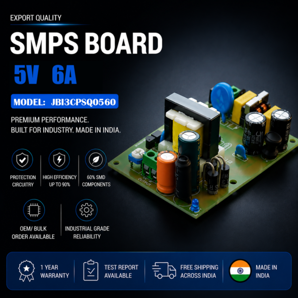 SMPS Board 5V 6A Export Quality JBI3CPSQ0560 premium industrial DC power supply module made in India